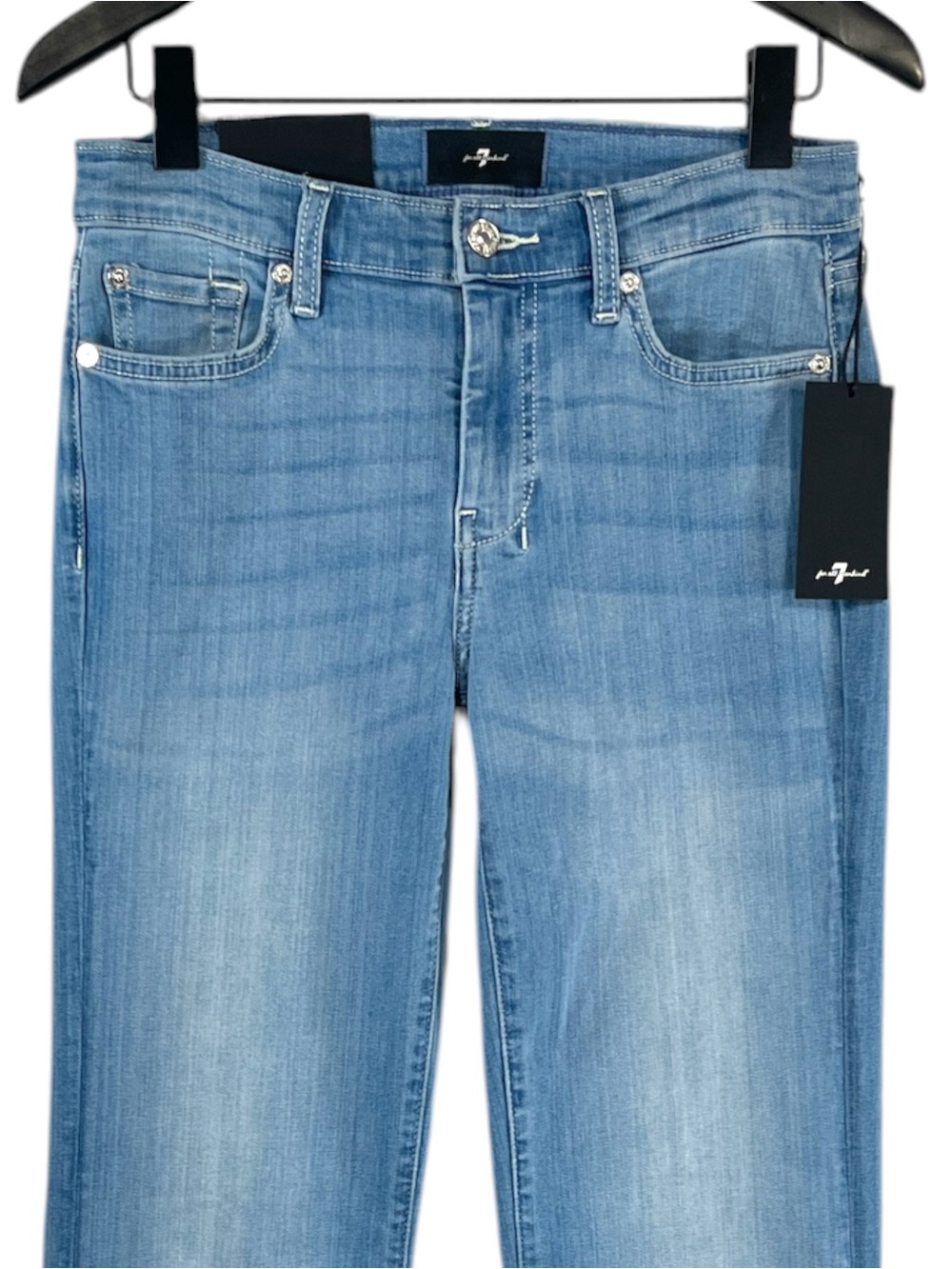 NWT 7 For All Mankind DOJO Tailorless In Marrakech with Unrolled Hem Size 27 - Picture 5 of 10